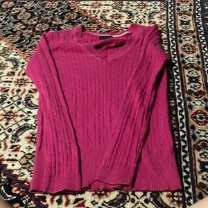 hot pink tommy hilfiger sweater
